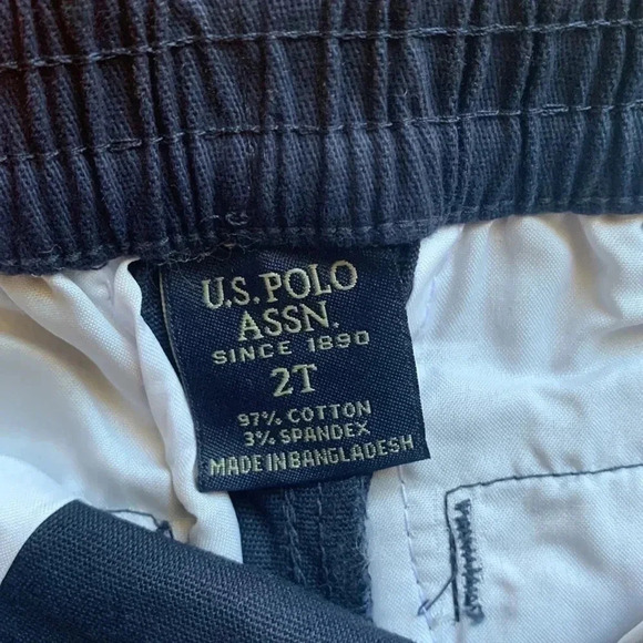 US Polo Assn Toddler Navy Blue School Uniform Twill Pants 2T - Picture 4 of 6